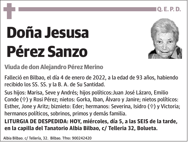 Jesusa Pérez Sanzo