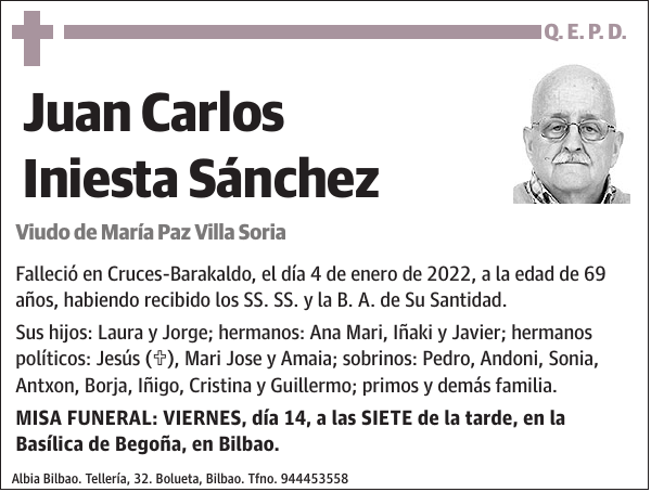 Juan Carlos Iniesta Sánchez