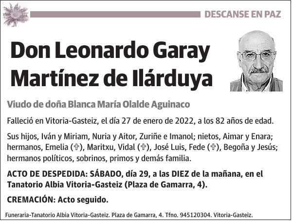Leonardo Garay Martínez de Ilárduya