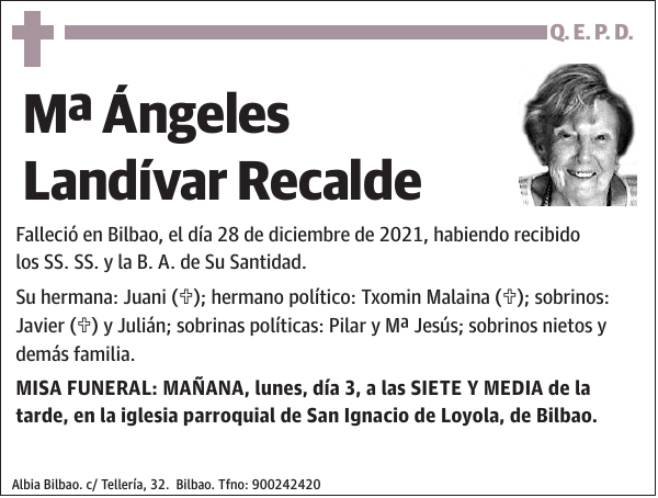 Mª Ángeles Landívar Recalde