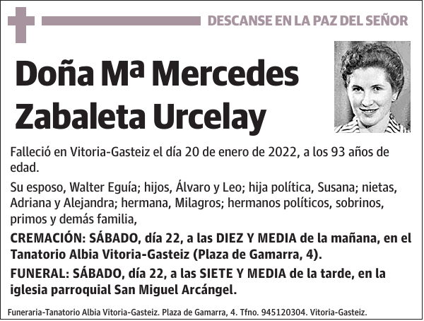 Mª Mercedes Zabaleta Urcelay