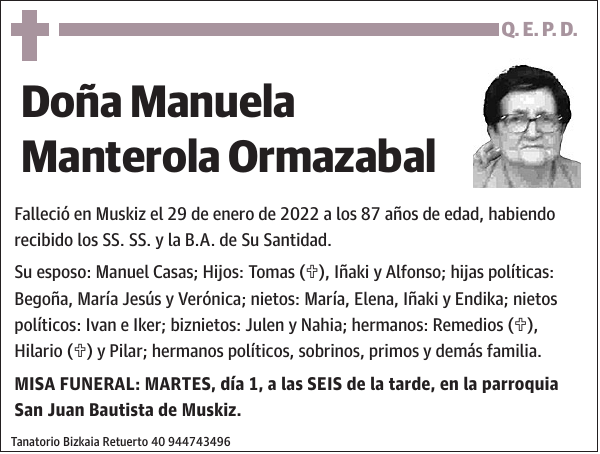 Manuela Manterola Ormazabal