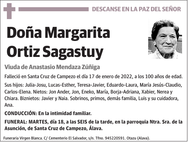 Margarita Ortiz Sagastuy