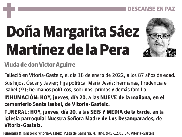 Margarita Sáez Martínez de la Pera