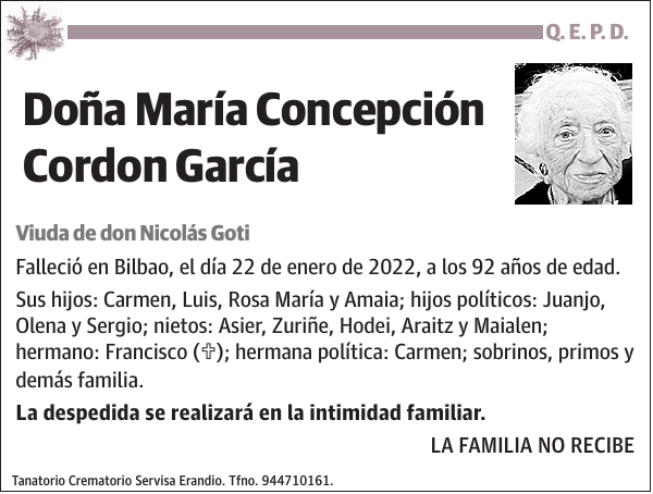 María Concepción Cordon García