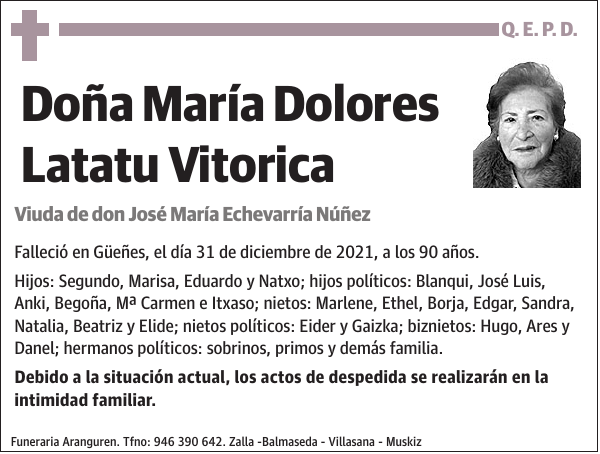 María Dolores Latatu Vitorica