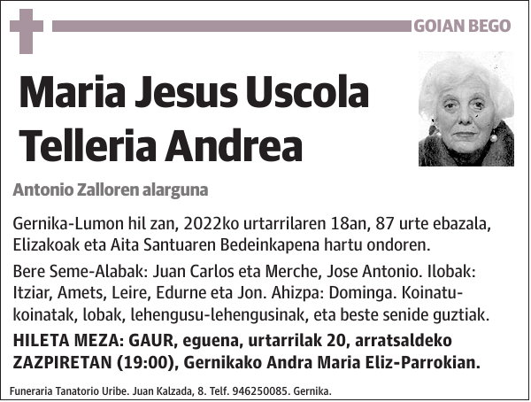 Maria Jesus Uscola Telleria