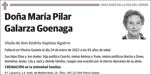 María Pilar Galarza Goenaga