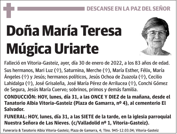 María Teresa Múgica Uriarte