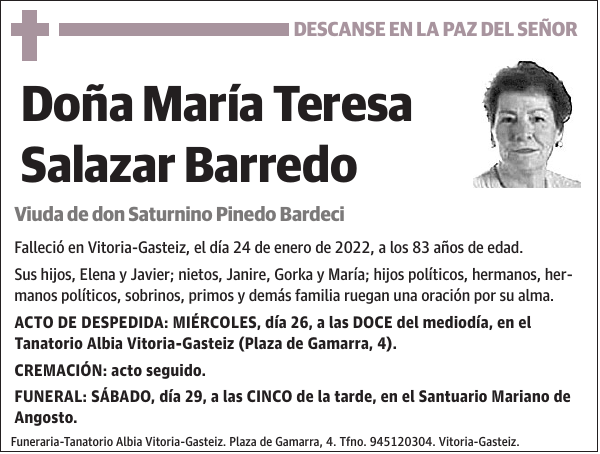 María Teresa Salazar Barredo