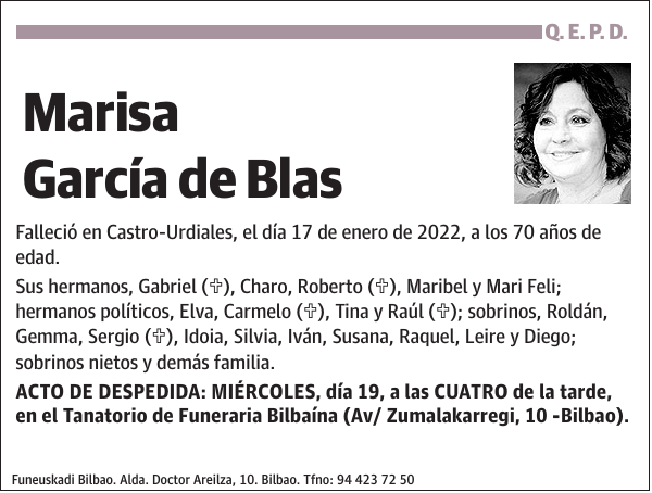 Marisa García de Blas