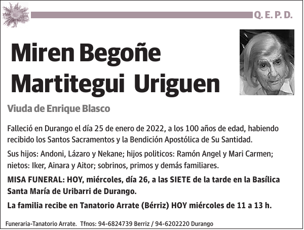 Miren Begoñe Martitegui Uriguen