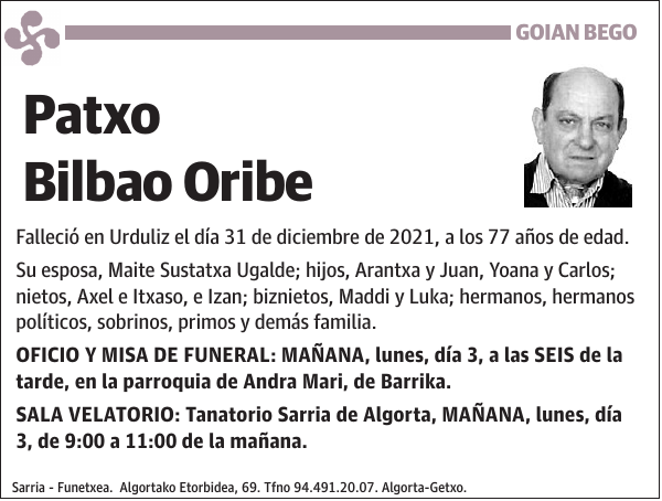 Patxo Bilbao Oribe