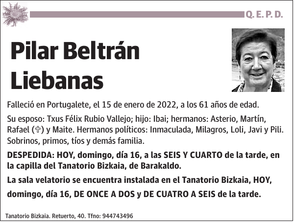 Pilar Beltrán Liebanas