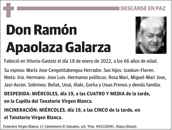 Ramón Apaolaza Galarza