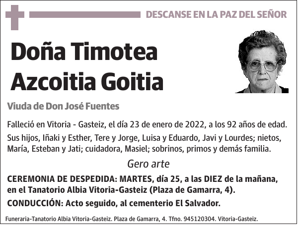 Timotea Azcoitia Goitia