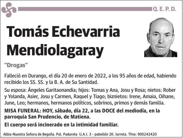Tomás Echevarria Mendiolagaray