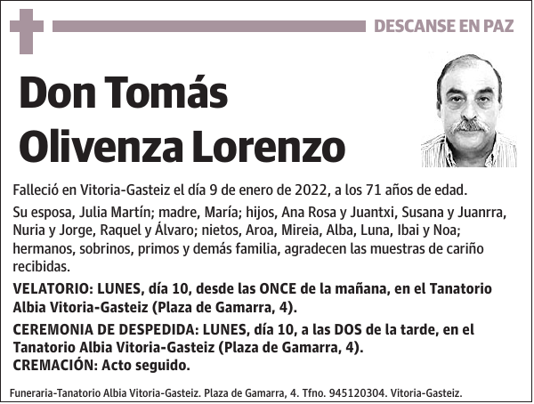 Tomás Olivenza Lorenzo