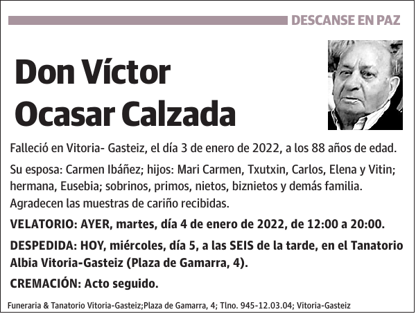Víctor Ocasar Calzada