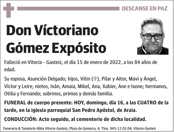 Víctoriano Gómez Expósito
