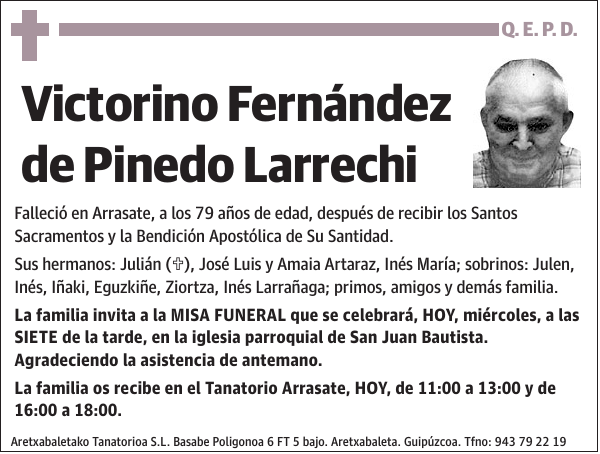 Victorino Fernández de Pinedo Larrechi