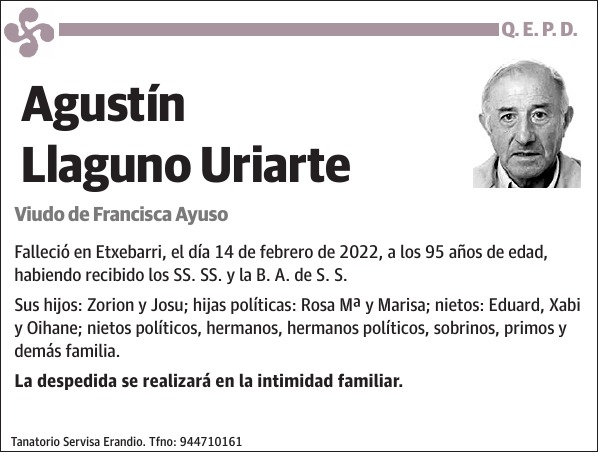 Agustín Llaguno Uriarte