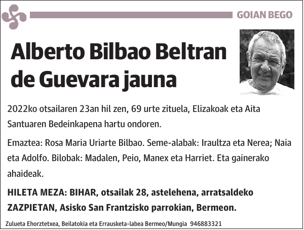 Alberto Bilbao Beltran de Guevara