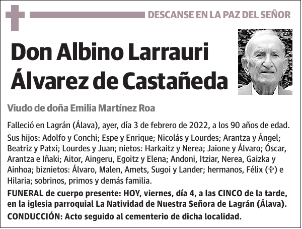 Albino Larrauri Álvarez de Castañeda