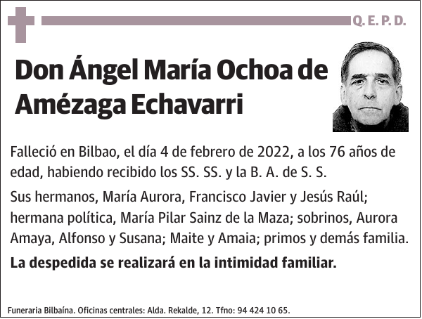 Ángel María Ochoa de Amézaga Echavarri