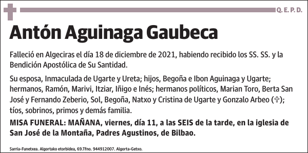 Antón Aguinaga Gaubeca