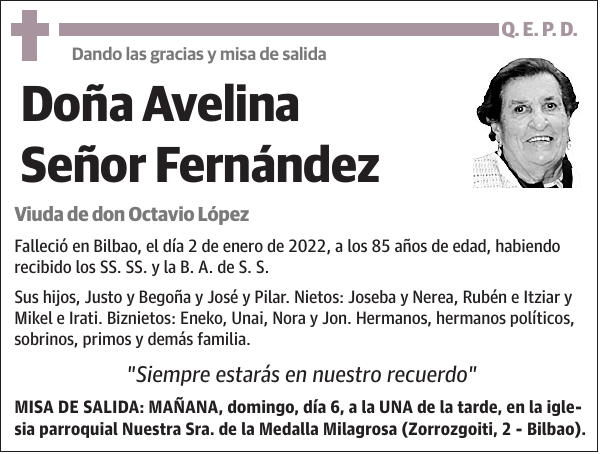 Avelina Señor Fernández
