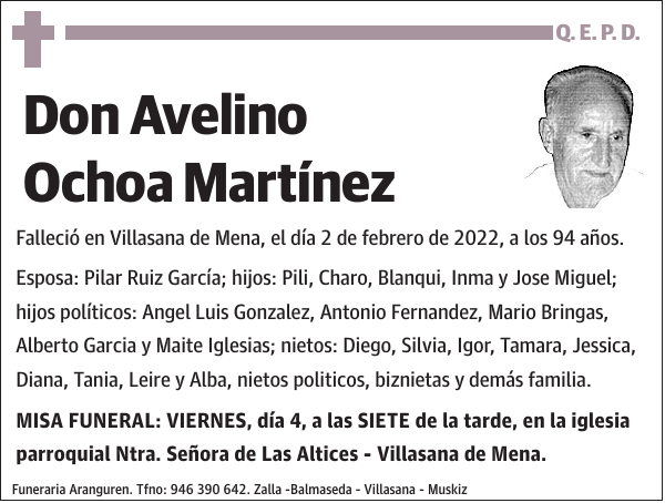 Avelino Ochoa Martínez