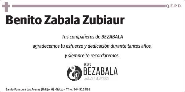 Benito Zabala Zubiaur