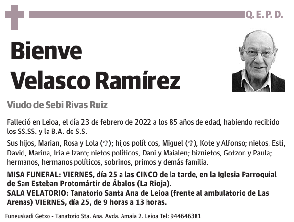 Bienve Velasco Ramírez