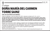 DOÑA  MARÍA  DEL  CARMEN  TORRE  SAINZ