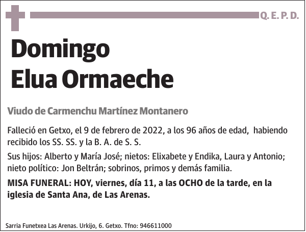 Domingo Elua Ormaeche