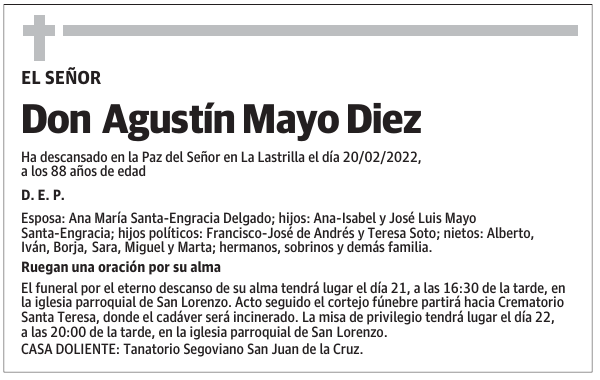 Don Agustín Mayo Diez