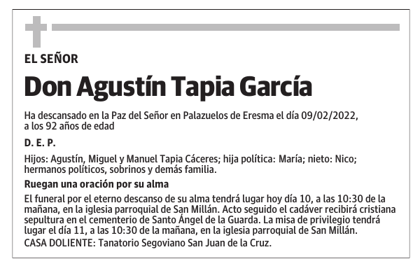Don Agustín Tapia García