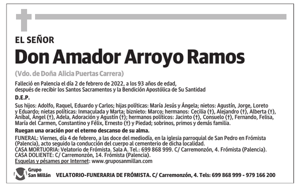 Don Amador Arroyo Ramos