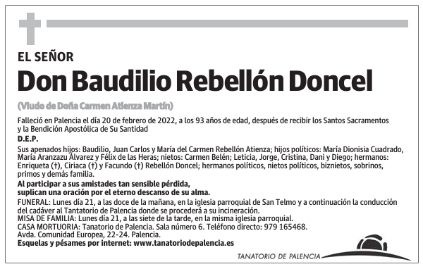 Don Baudilio Rebellón Doncel