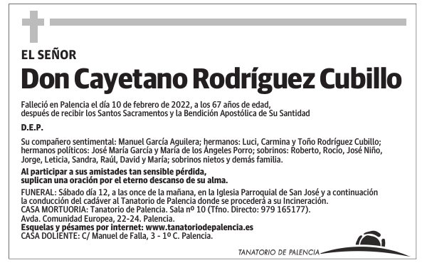 Don Cayetano Rodríguez Cubillo