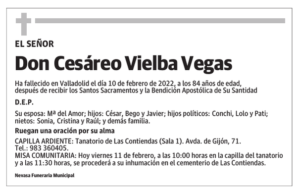 Don Cesáreo Vielba Vegas