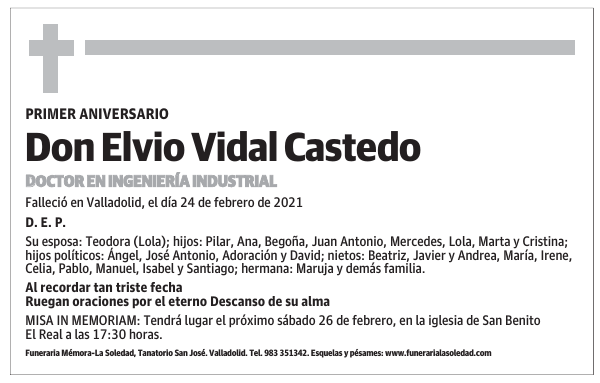 Don Elvio Vidal Castedo