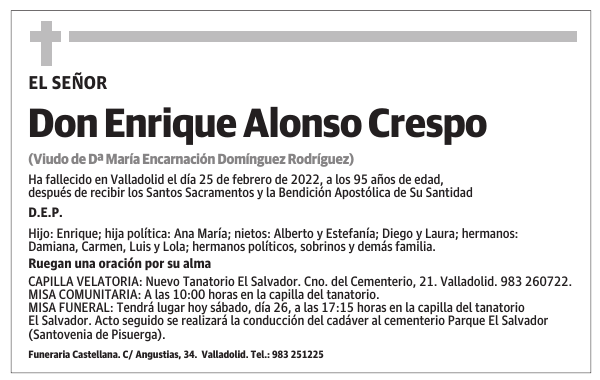 Don Enrique Alonso Crespo