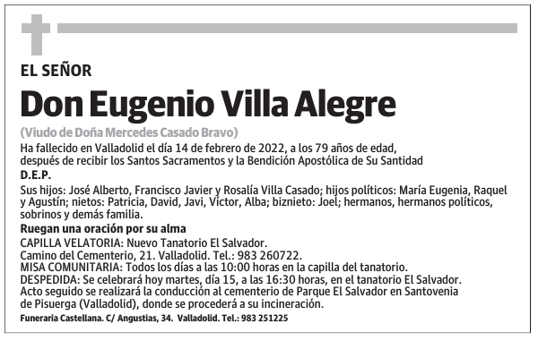 Don Eugenio Villa Alegre