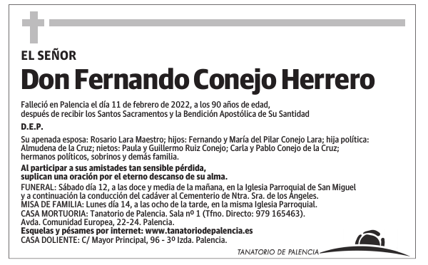Don Fernando Conejo Herrero