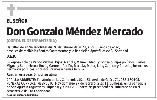 Don Gonzalo Méndez Mercado