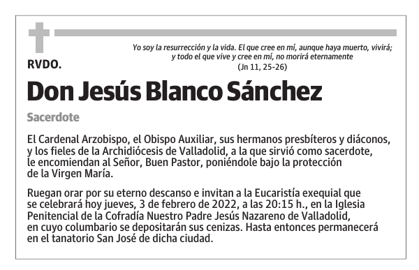 Don Jesús Blanco Sánchez