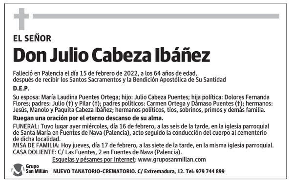 Don Julio Cabeza Ibáñez