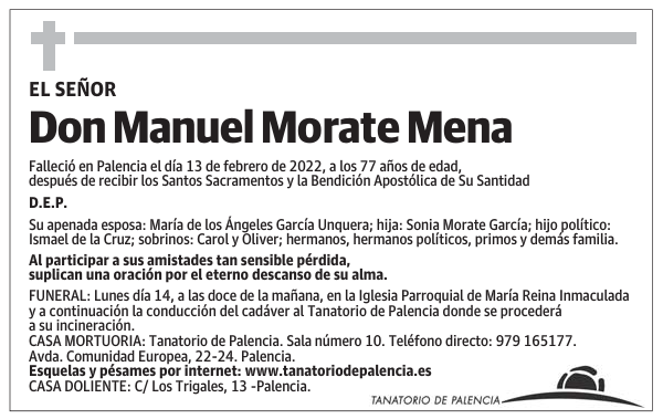 Don Manuel Morate Mena